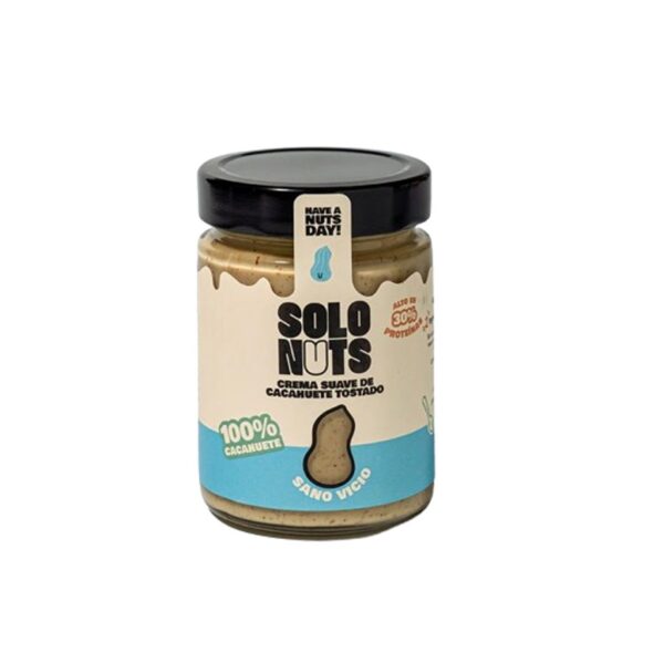 Crema de Cacahuete 100% 280 Gr. - Solo Nuts