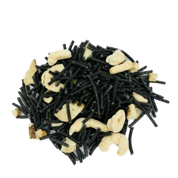 Fideos Negros con Gambas y Setas Deshidratado