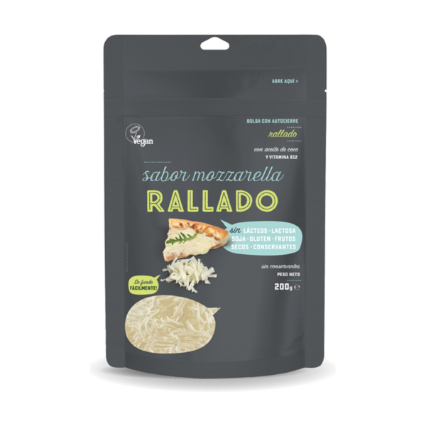Queso Rallado Vegano Sabor Mozzarella - 200 gr- VIOLIFE - BIO