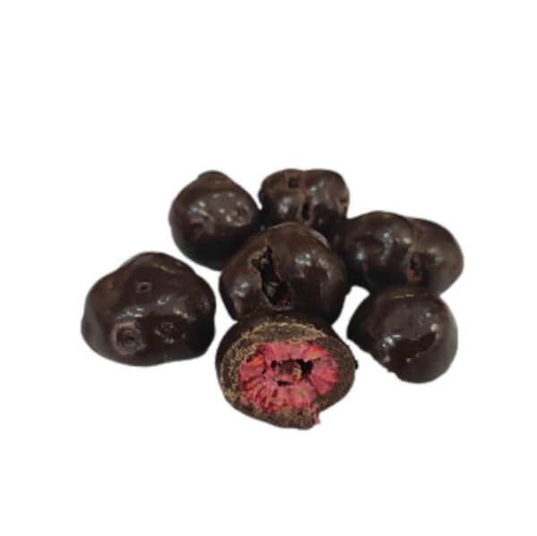 Bombón de Frambuesa y Chocolate Negro