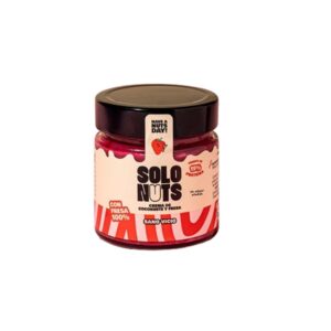 Crema de Cacahuete Fresa y Coco 100% 280 Gr. - Solo Nuts