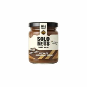 Crema de Avellana y Cacao 100% 200 Gr. - Solo Nuts
