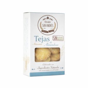 Tejas Artesanas de Almendras Sin Azúcar - 140 gr. - OBRADOR SAN ANDRES