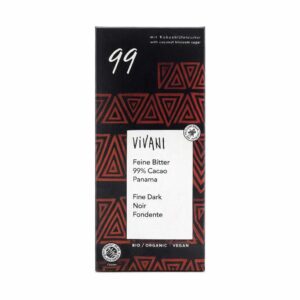 Tableta de Chocolate Negro Superior 99% Panamá - 80 gr BIO - VIVANI
